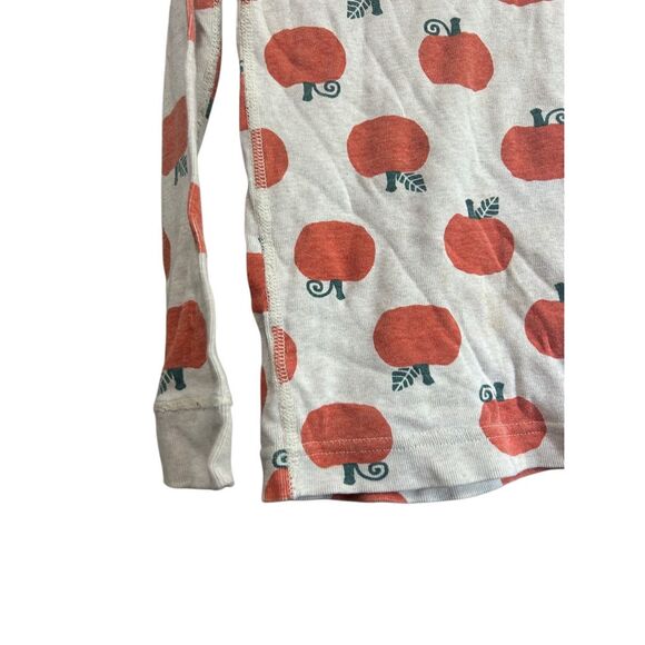 Hanna‎ Andersson Organic Cotton Pajama Top 6-7 Pumpkin Print Long Sleeve - Picture 3 of 4